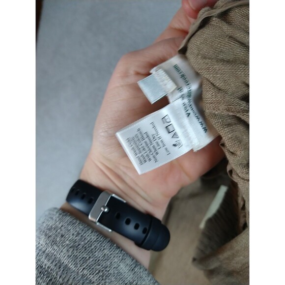 NEW Coldwater Creek Comfy Linen Rayon Pull On Pants Women's XL Brown - Picture 9 of 9